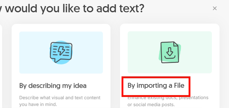 Tải dữ liệu lên Napkin AI