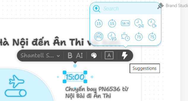 Tùy chọn thay đổi nội dung sơ đồ tư duy trên Napkin AI