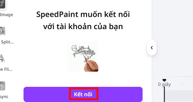 Kết nối SpeedPaint trên Canva