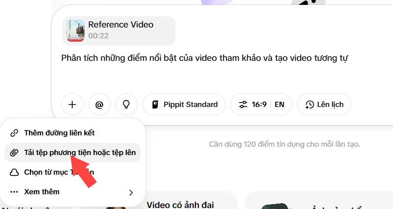 Tải ảnh sản phẩm lên Pippit
