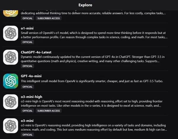 Khám phá các mô hình AI với Poe.