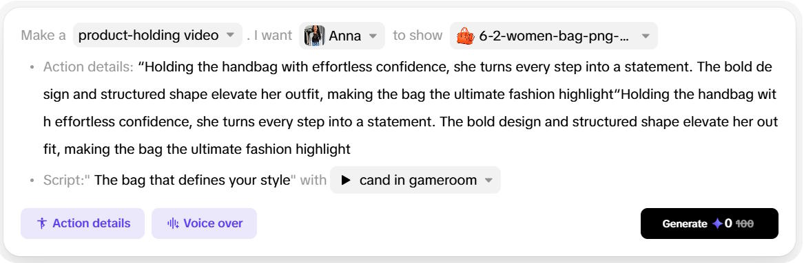 Mô tả chi tiết hành động và nội dung trong video 