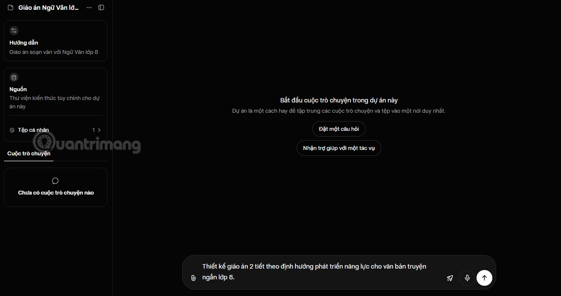 cách quản lý dự án với AI