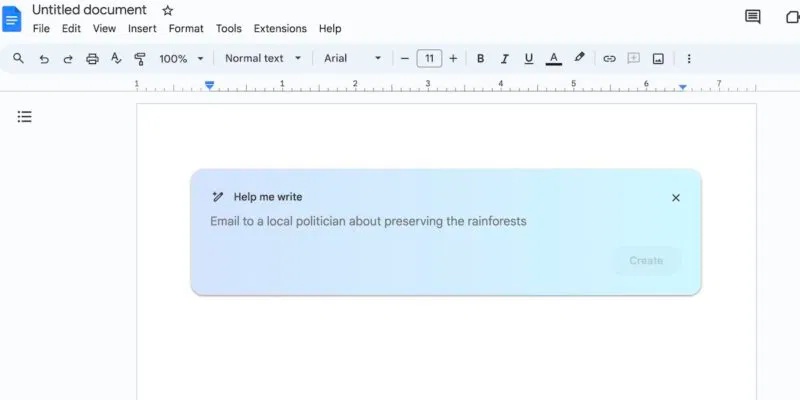 Viết văn bản với trợ lý AI của Google Labs trên Google Docs