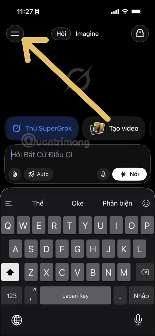 cách xóa lịch sử trò chuyện grok