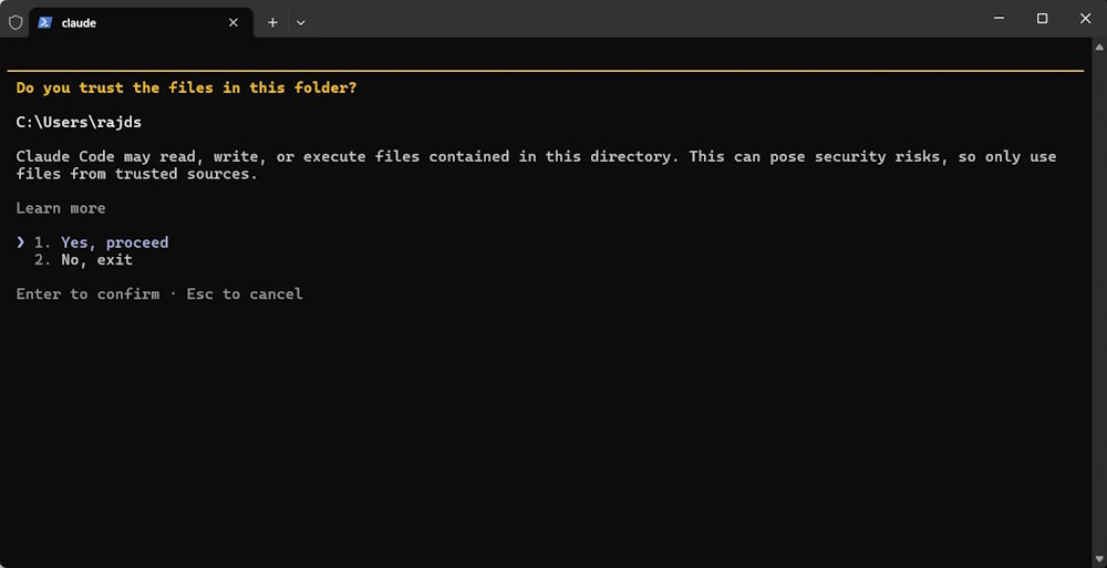 Xác nhận quyền Claude Code