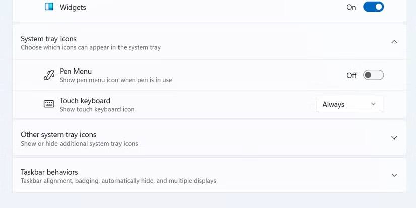 Kích hoạt bàn phím cảm ứng trên Windows.