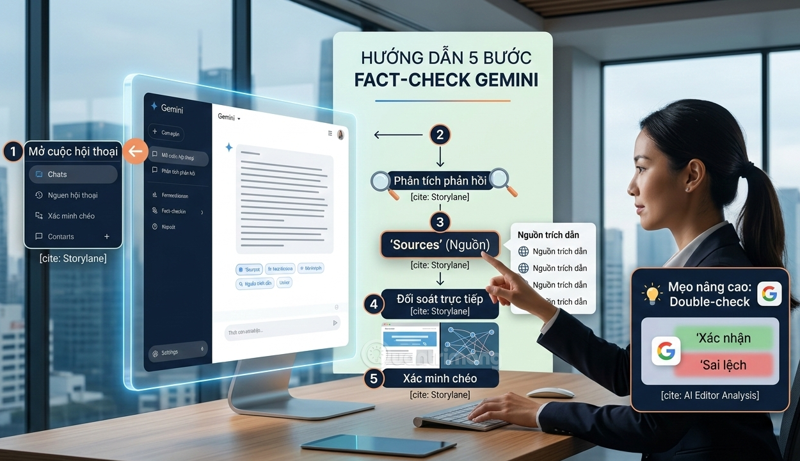kiểm tra câu trả lời gemini