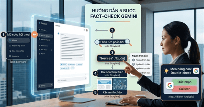 Hướng dẫn kiểm tra câu trả lời của Gemini