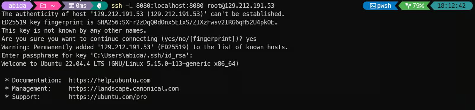 Kết nối với máy ảo Hyperbolic bằng SSH