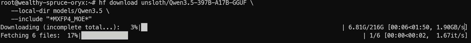 Tải xuống mô hình 4-bit Qwen 3.5 từ Hugging Face