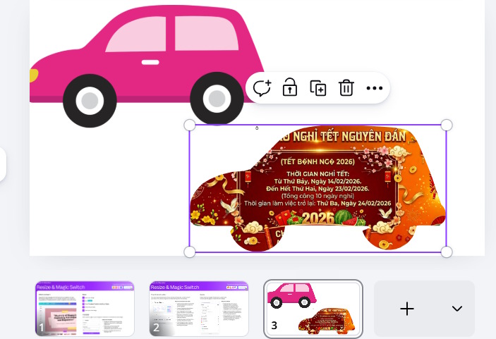 Chèn ảnh vào khung hình trên Canva