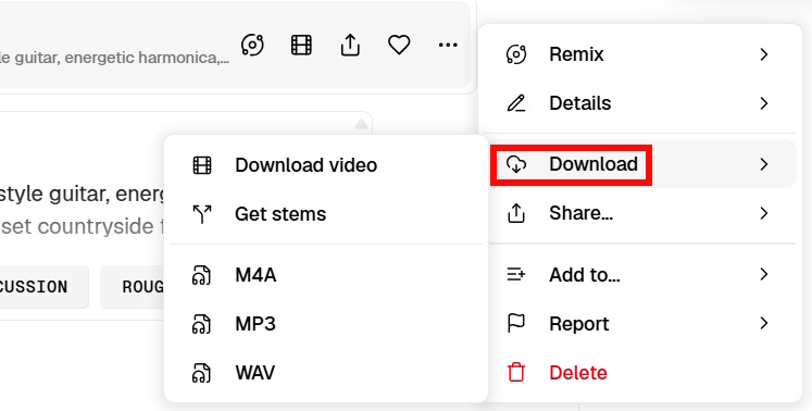 Tải nhạc AI tạo trên Google Producer AI