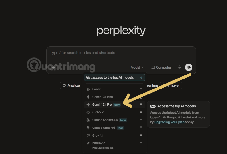 tich hop gemini vao perplexity