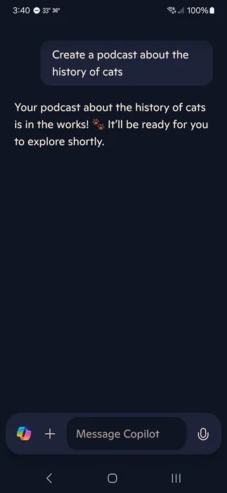 Tạo podcast cá nhân hóa với Copilot Podcasts