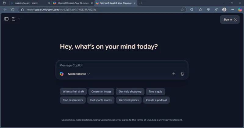Microsoft Edge Copilot
