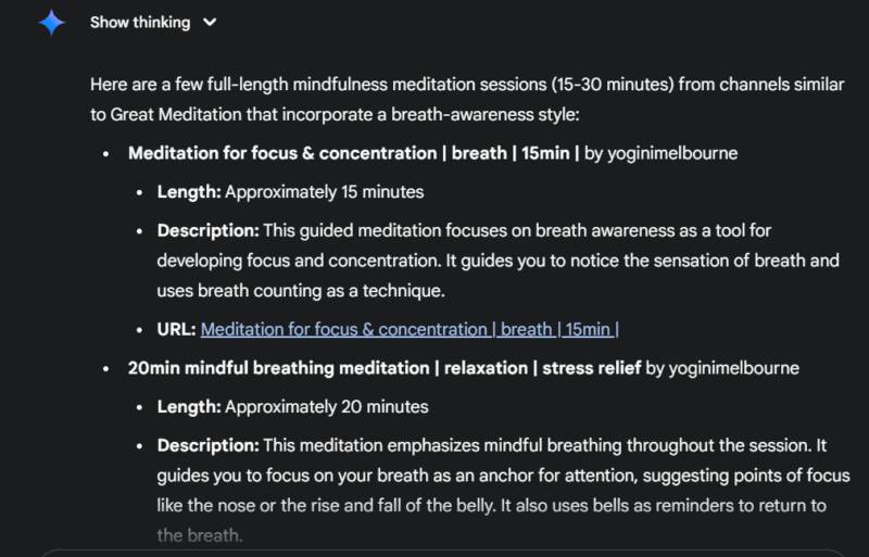 Gemini cung cấp kết quả được tinh chỉnh cho tìm kiếm trên YouTube