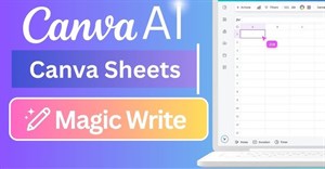 Hướng dẫn tạo bảng Canva Sheets bằng Magic Write