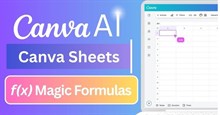 Hướng dẫn dùng AI tạo hàm và công thức Canva Sheets
