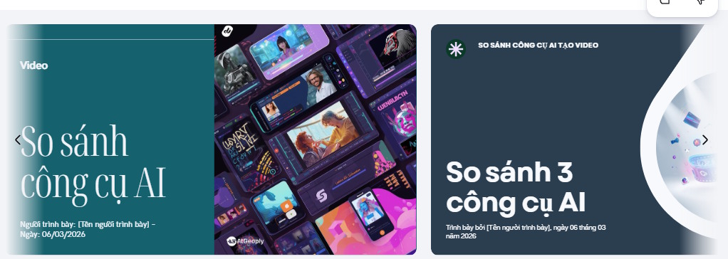 Chọn slide tạo bằng Canva AI