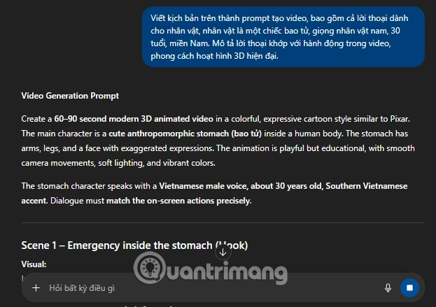 làm video 3D hoạt hình AI