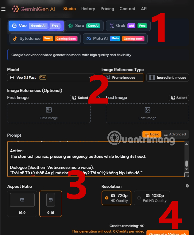 làm video 3D hoạt hình AI
