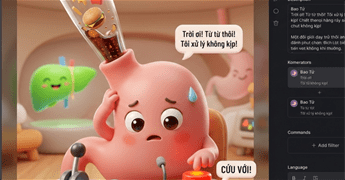 Hướng dẫn tạo video 3D hoạt hình "dạ dày kêu cứu" với Veo 3 trong Genminigen AI