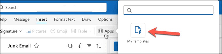 My Templates Outlook