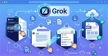 Cách chuyển câu trả lời của Grok thành file PDF