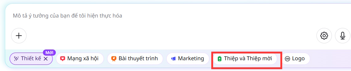 Tạo Thiệp trên Canva AI