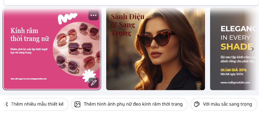 Mẫu bài đăng mạng xã hội bằng Canva AI