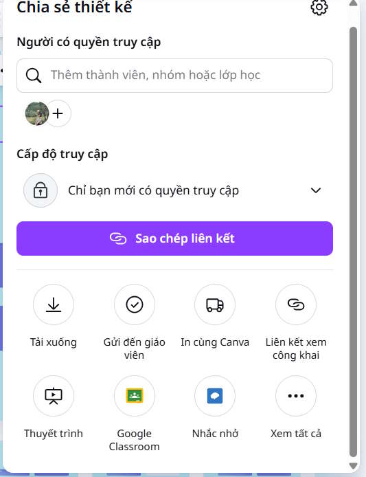 Tải slide trên Canva
