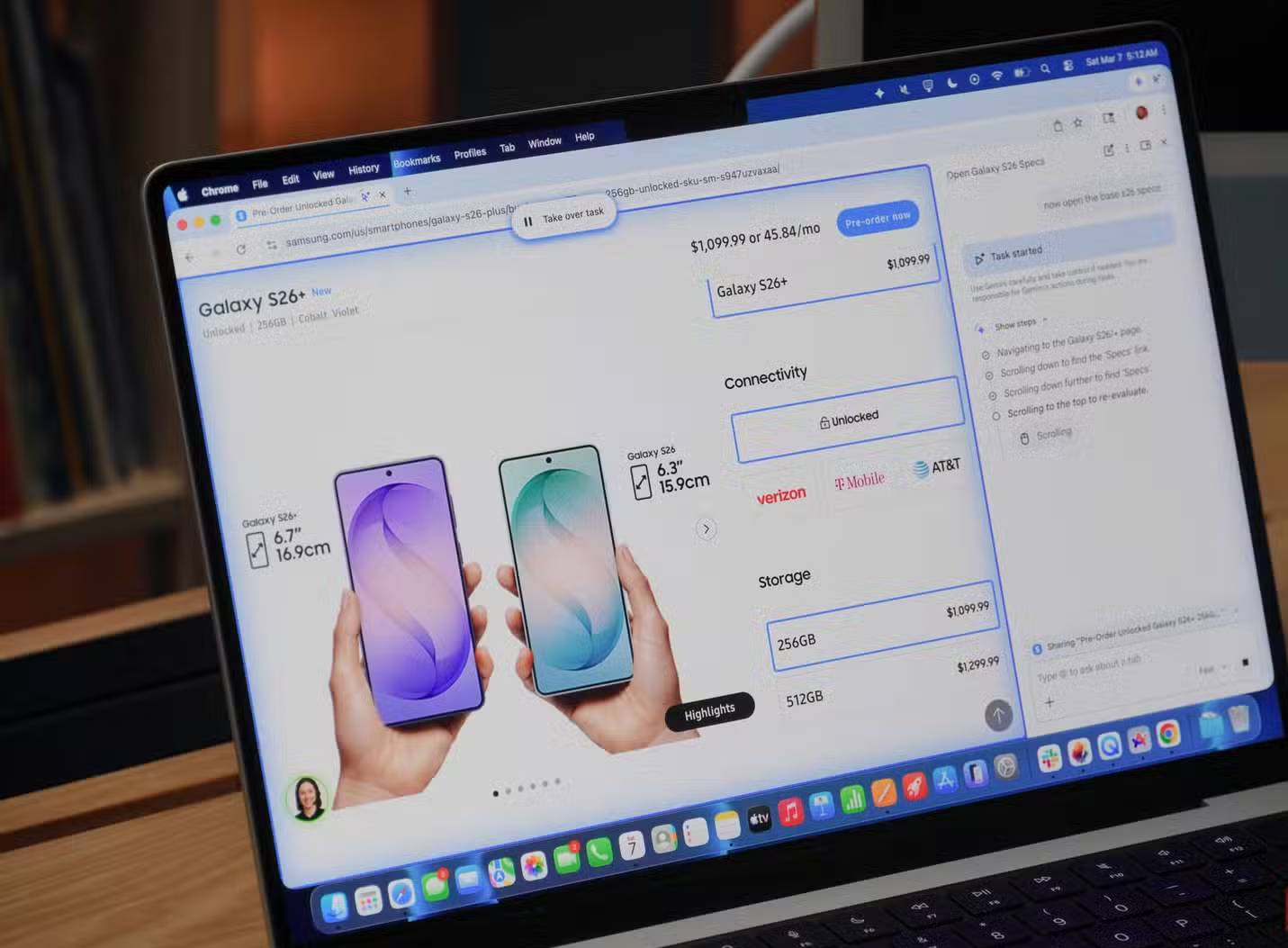 Auto Browse xử lý một trang web trong Chrome