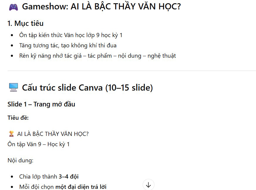 Prompt trò chơi tạo ChatGPT