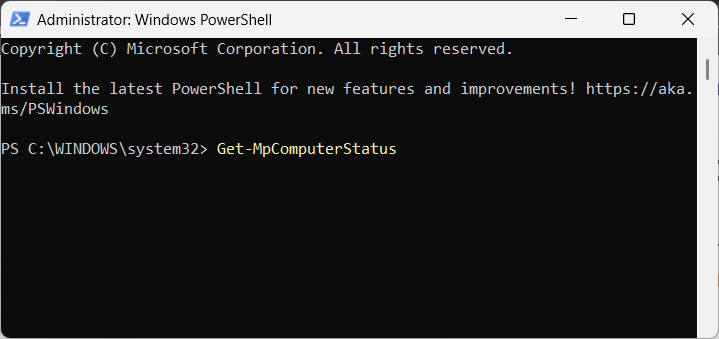 Kiểm tra trạng thái bảo mật của Windows bằng PowerShell