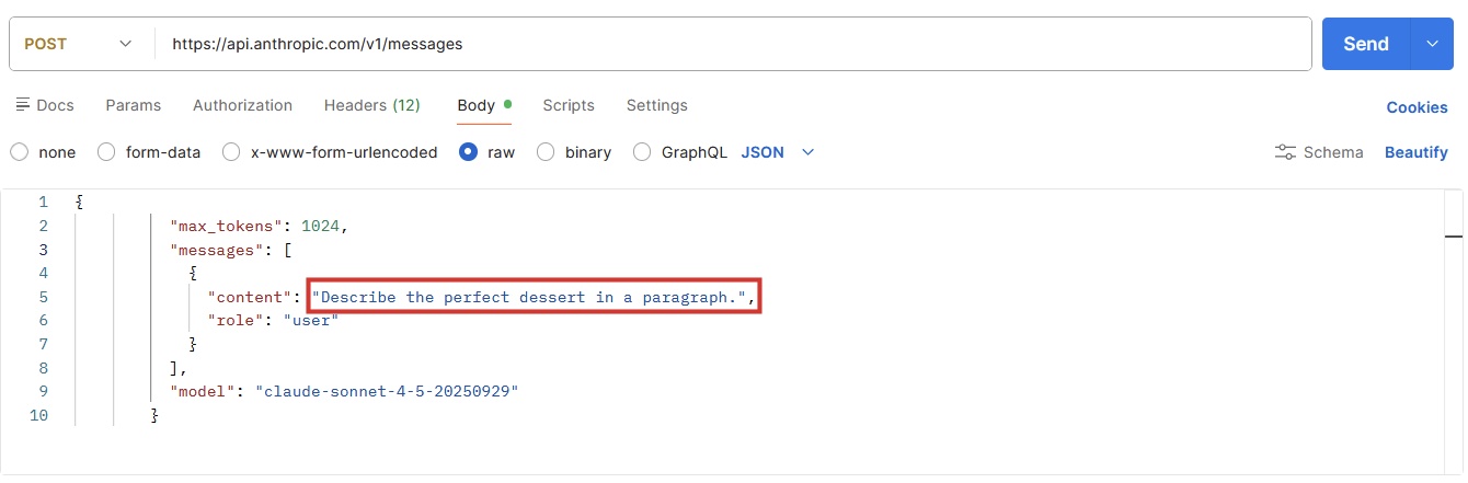 Tham số "nội dung"