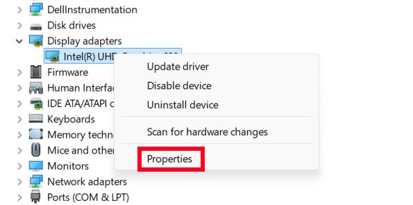 Chỉnh driver đồ họa 