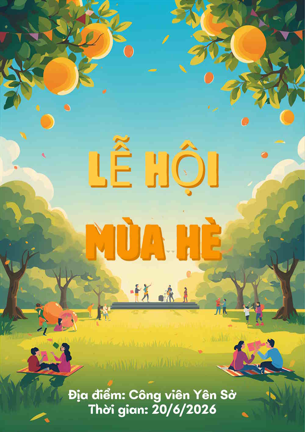 Poster tạo trên Canva AI