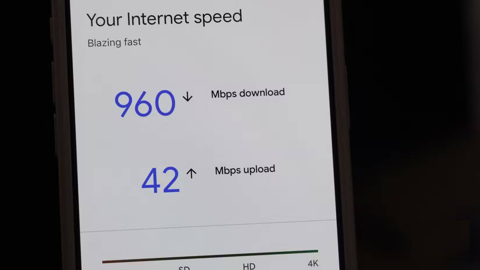 Tốc độ Internet từ Nest Wi-Fi Pro