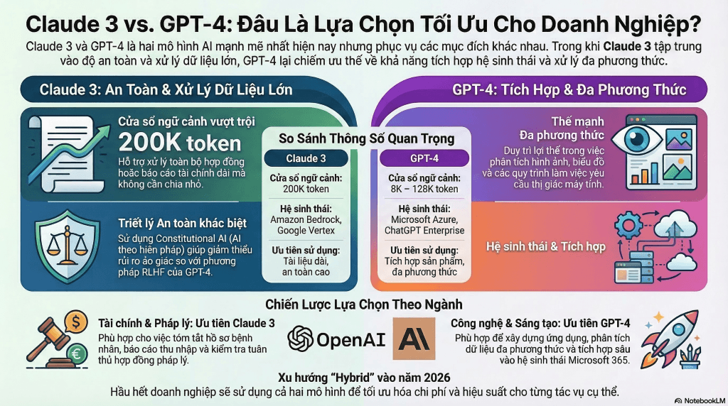 So sánh Claude 3 và GPT-4 (Ảnh: NotebookLM)