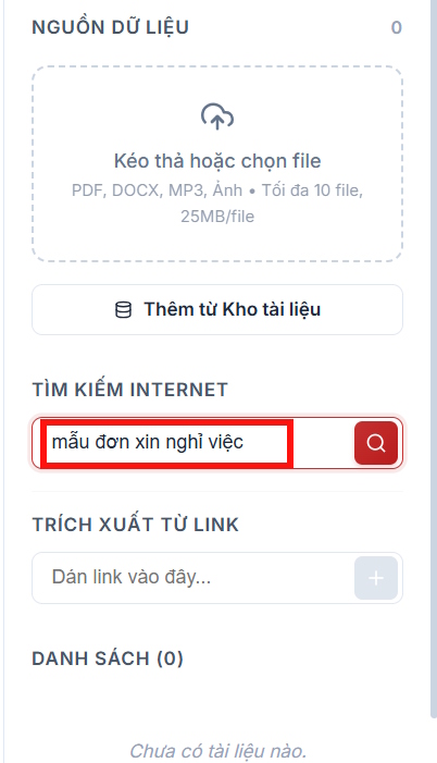 Tìm kiếm mẫu hồ sơ tham khảo