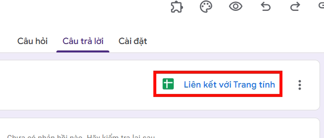 Liên kết sheets với Google Form chấm điểm