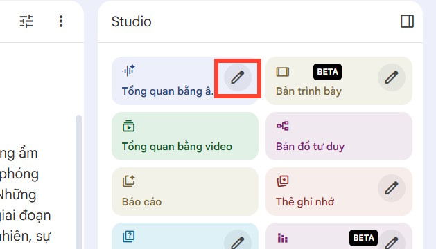 Tổng quan âm thanh trên NotebookLM