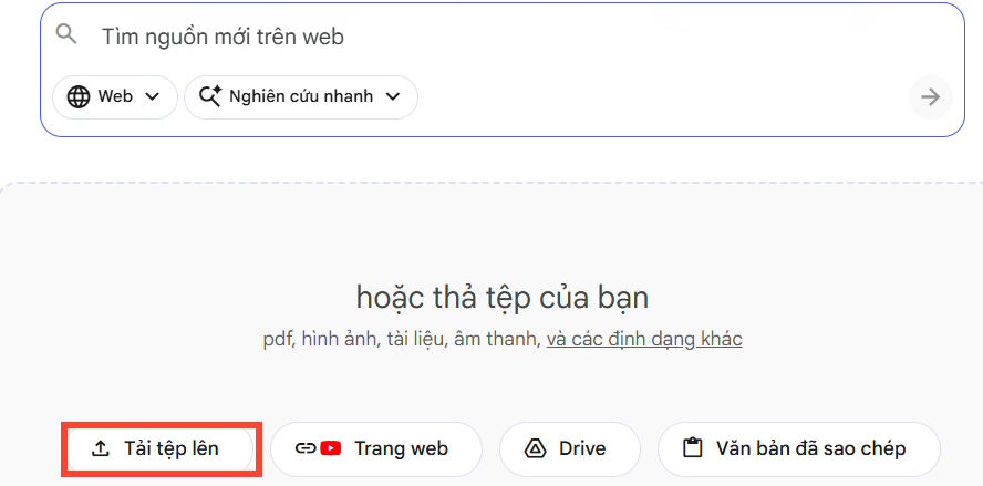 Tóm tắt nội dung từ âm thanh trên NotebookLM