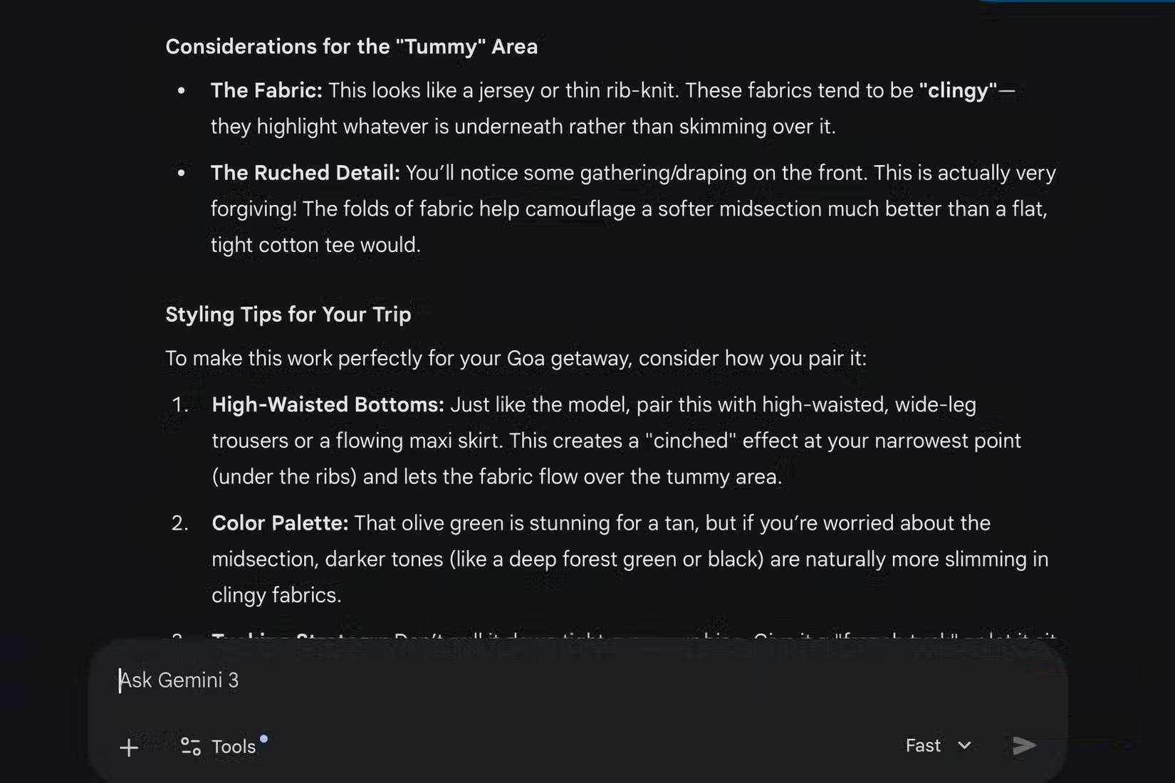 So sánh giá cả trên Gemini cho từng dáng người cụ thể