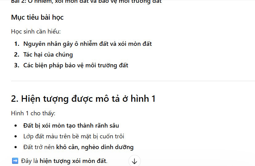 Nội dung phân tích ảnh SGK trên ChatGPT