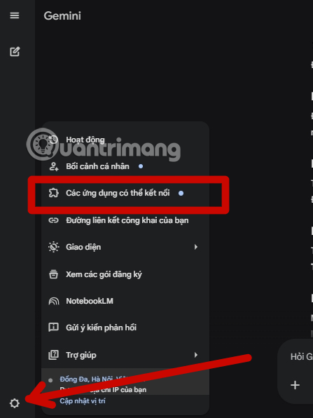 tích hợp lịch google với gemini