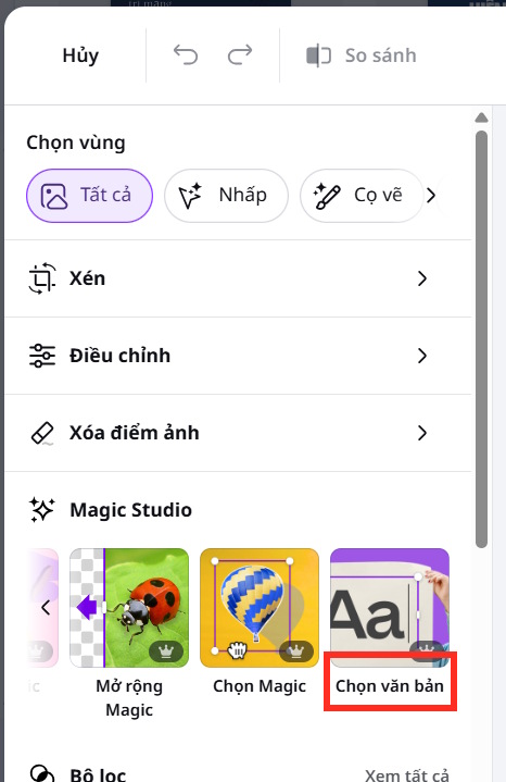 Chỉnh sửa văn bản trong ảnh trên Canva