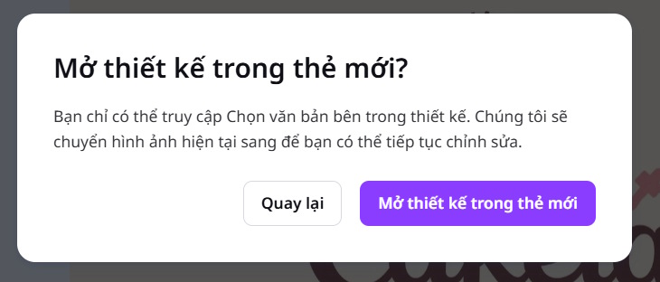 Mở ảnh trên Canva