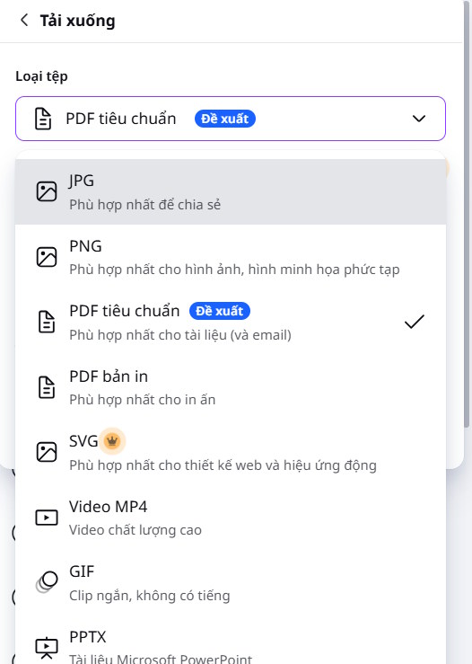 Tải phiếu bài tập trên Canva 